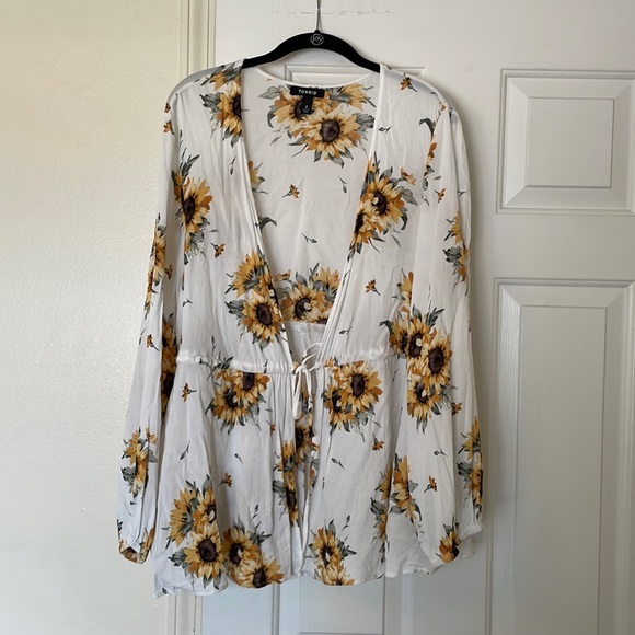 torrid Tops - Torrid sunflower open top
